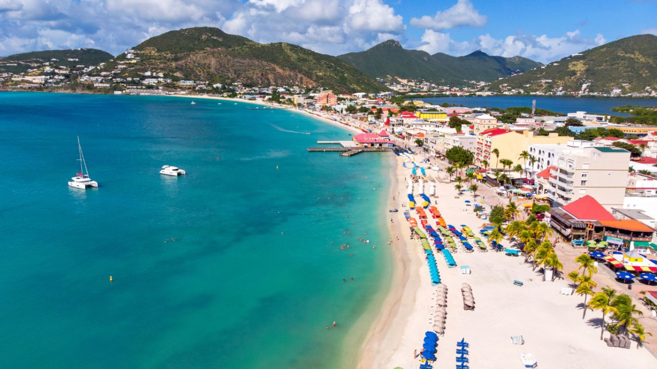 Caribbean beach scenery
