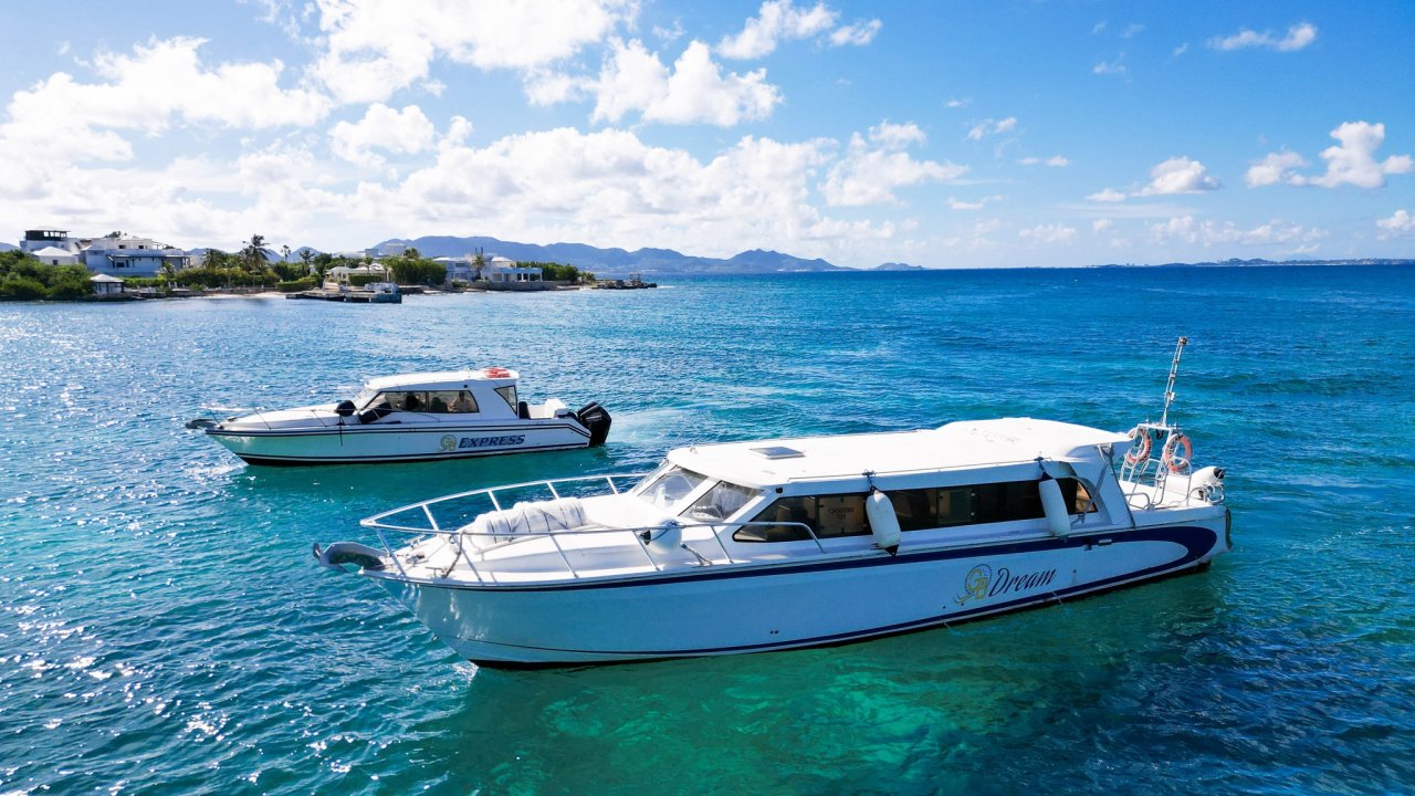 GB Ferries boats providing fast ferry service from St. Maarten to Anguilla