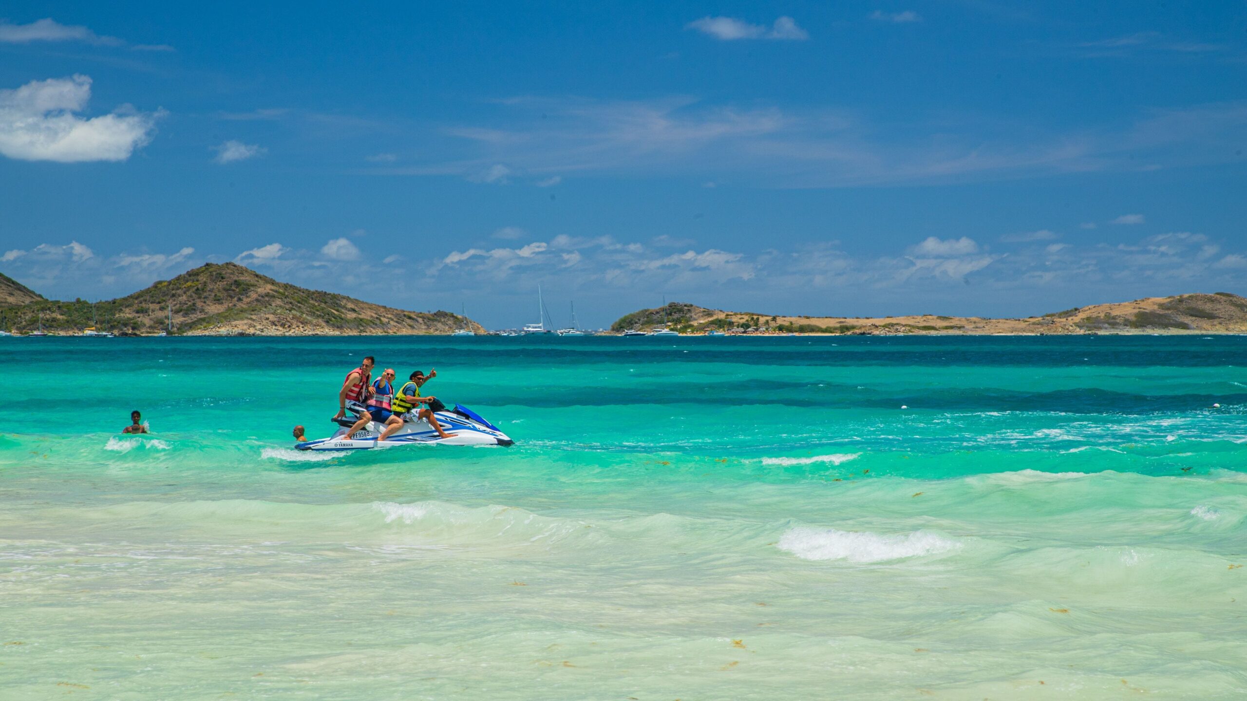Jet ski adventure at Orient Bay Beach in Saint Martin